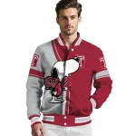 temple owls snoopy attitude red varsity jacket best selling