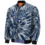 tennessee titans dynamic rings navy bomber jacket best selling