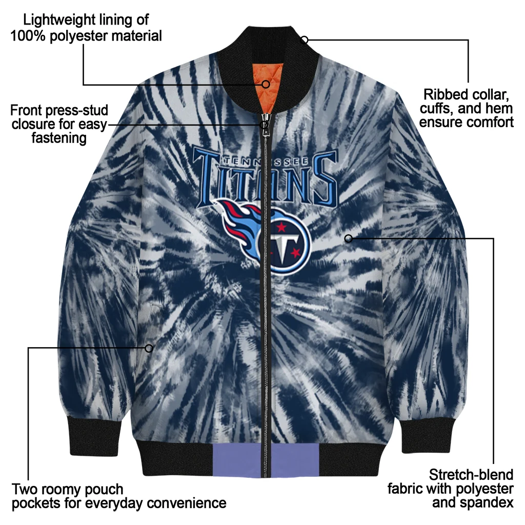 tennessee titans dynamic rings navy bomber jacket new arrival tennessee titans dynamic rings navy bomber jacket new arrival