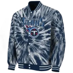 tennessee titans dynamic rings navy varsity jacket best selling