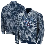 tennessee titans dynamic rings navy varsity jacket best selling
