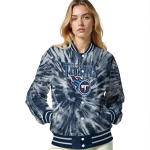 tennessee titans dynamic rings navy varsity jacket best selling