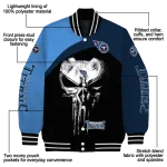 tennessee titans edgy mask navy black varsity jacket best selling