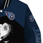 tennessee titans edgy mask navy black varsity jacket best selling