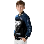 tennessee titans edgy mask navy black varsity jacket best selling