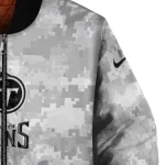 tennessee titans gray camouflage gray bomber jacket best selling