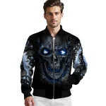 tennessee titans inferno skull navy black bomber jacket best selling