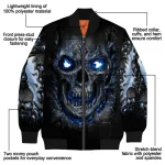 tennessee titans inferno skull navy black bomber jacket best selling