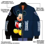 tennessee titans mickey mouse navy bomber jacket best selling