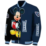 tennessee titans mickey mouse navy varsity jacket best selling
