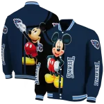 tennessee titans mickey mouse navy varsity jacket best selling