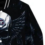 tennessee titans skull bite navy black varsity jacket best selling