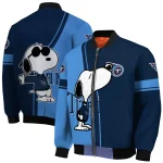 tennessee titans snoopy attitude navy bomber jacket best selling