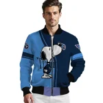 tennessee titans snoopy attitude navy bomber jacket best selling