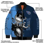 tennessee titans spooky grin navy bomber jacket best selling