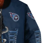 tennessee titans spooky grin navy bomber jacket best selling