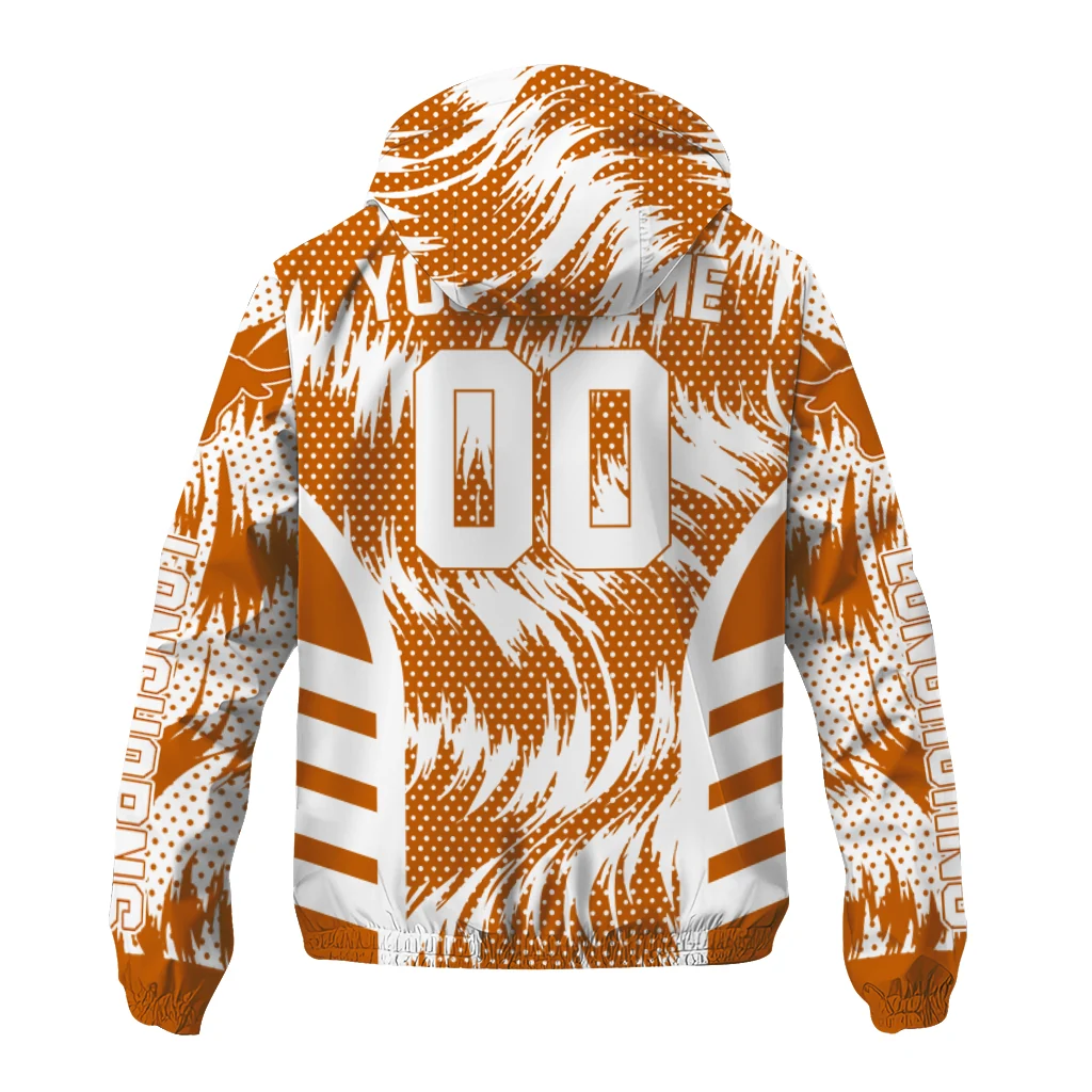 texas longhorns dynamic heat wave orange windbreaker jacket fashion forward texas longhorns dynamic heat wave orange windbreaker jacket fashion forward
