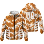 texas longhorns dynamic heat wave orange windbreaker jacket best selling