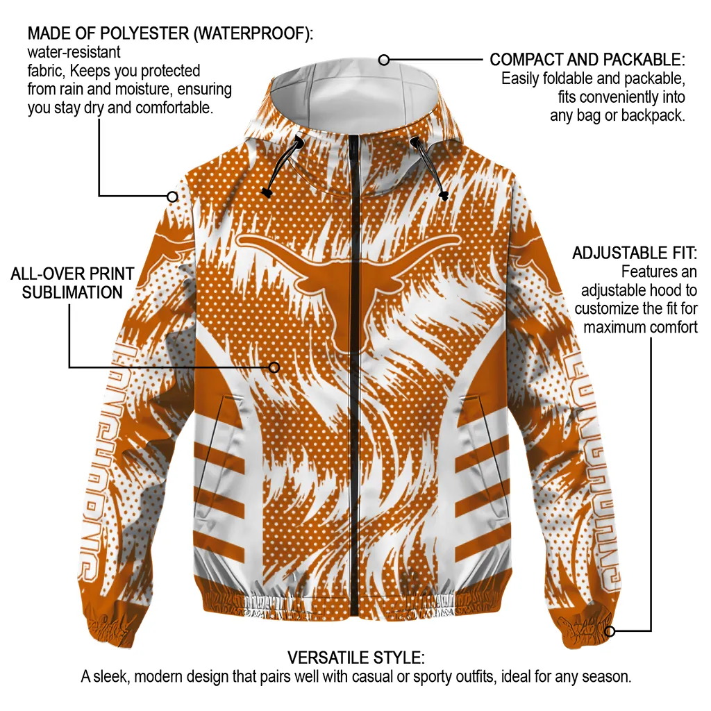 texas longhorns dynamic heat wave orange windbreaker jacket new arrival texas longhorns dynamic heat wave orange windbreaker jacket new arrival