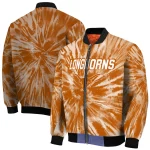 texas longhorns dynamic rings orange bomber jacket best selling