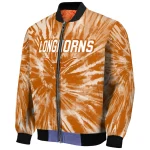 texas longhorns dynamic rings orange bomber jacket best selling