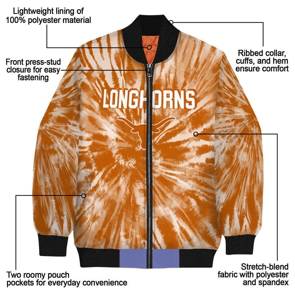 texas longhorns dynamic rings orange bomber jacket new arrival texas longhorns dynamic rings orange bomber jacket new arrival