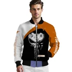 texas longhorns edgy mask orange black bomber jacket best selling