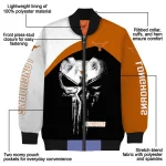 texas longhorns edgy mask orange black bomber jacket best selling