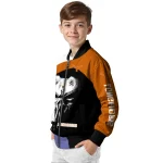 texas longhorns edgy mask orange black bomber jacket best selling