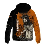 texas longhorns jesus roses orange black windbreaker jacket best selling