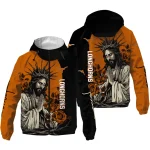 texas longhorns jesus roses orange black windbreaker jacket best selling