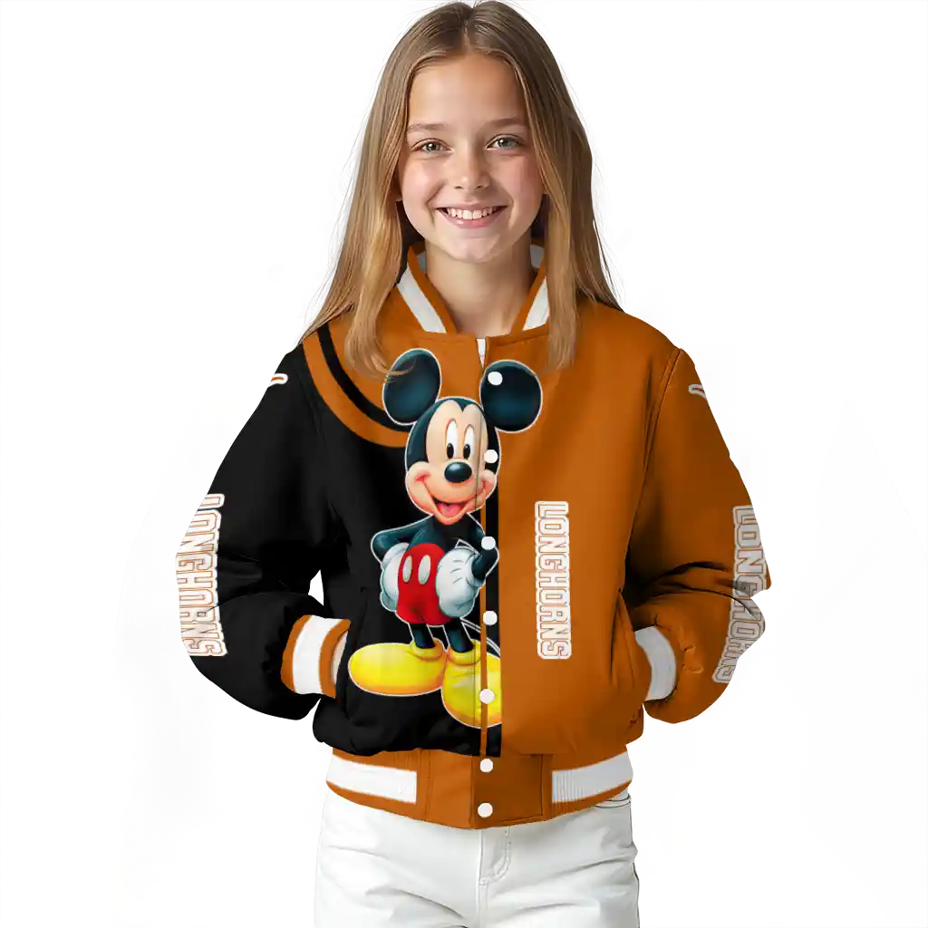 texas longhorns mickey mouse orange varsity jacket top rated texas longhorns mickey mouse orange varsity jacket top rated