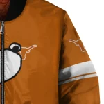 texas longhorns snoopy attitude orange bomber jacket best selling