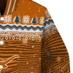 texas longhorns snowy pines orange varsity jacket best selling