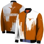 texas longhorns urban mark orange bomber jacket best selling