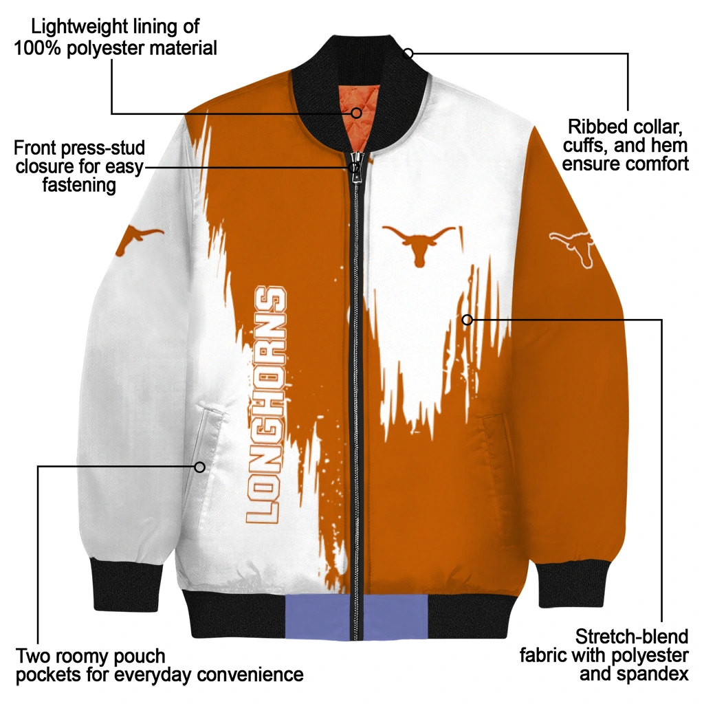 texas longhorns urban mark orange bomber jacket new arrival texas longhorns urban mark orange bomber jacket new arrival