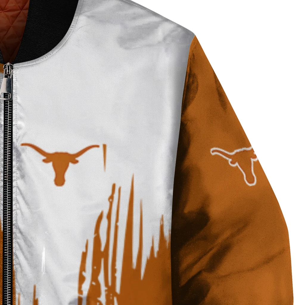 texas longhorns urban mark orange bomber jacket premium grade texas longhorns urban mark orange bomber jacket premium grade