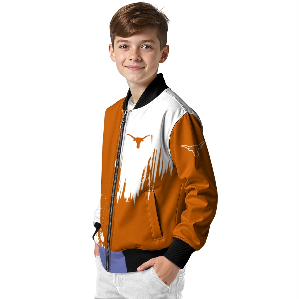 texas longhorns urban mark orange bomber jacket trendy texas longhorns urban mark orange bomber jacket trendy