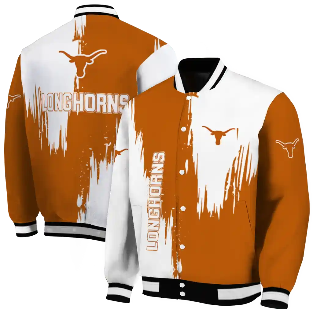 texas longhorns urban mark orange varsity jacket fashion forward texas longhorns urban mark orange varsity jacket fashion forward