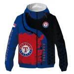 texas rangers hex splash blue black windbreaker jacket best selling