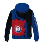 texas rangers hex splash blue black windbreaker jacket best selling