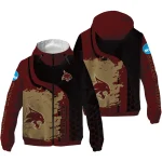 texas state bobcats grid streak maroon black windbreaker jacket best selling