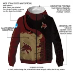 texas state bobcats grid streak maroon black windbreaker jacket best selling