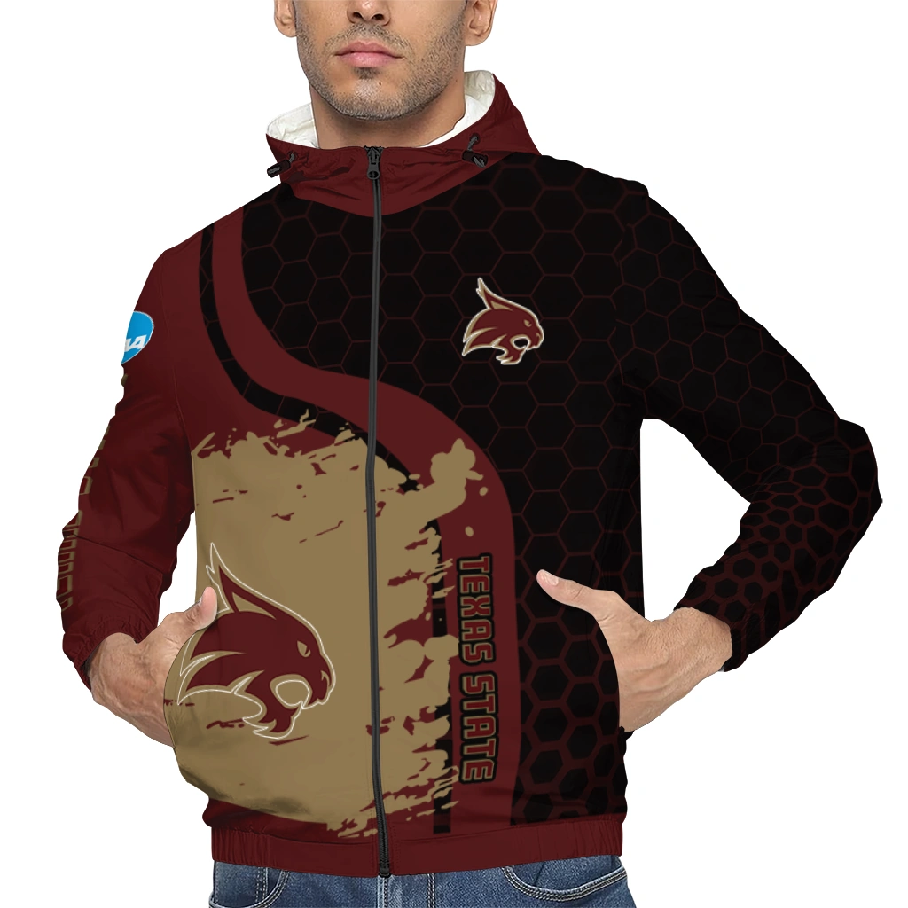 texas state bobcats grid streak maroon black windbreaker jacket top rated texas state bobcats grid streak maroon black windbreaker jacket top rated