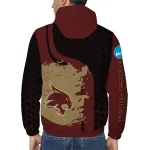 texas state bobcats grid streak maroon black windbreaker jacket best selling