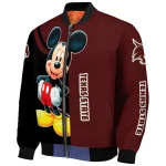 texas state bobcats mickey mouse maroon bomber jacket best selling