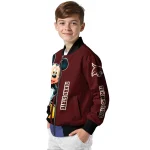 texas state bobcats mickey mouse maroon bomber jacket best selling