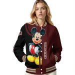 texas state bobcats mickey mouse maroon varsity jacket best selling