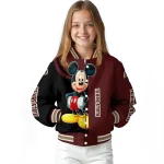 texas state bobcats mickey mouse maroon varsity jacket best selling