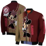 texas state bobcats minnie mouse maroon bomber jacket best selling